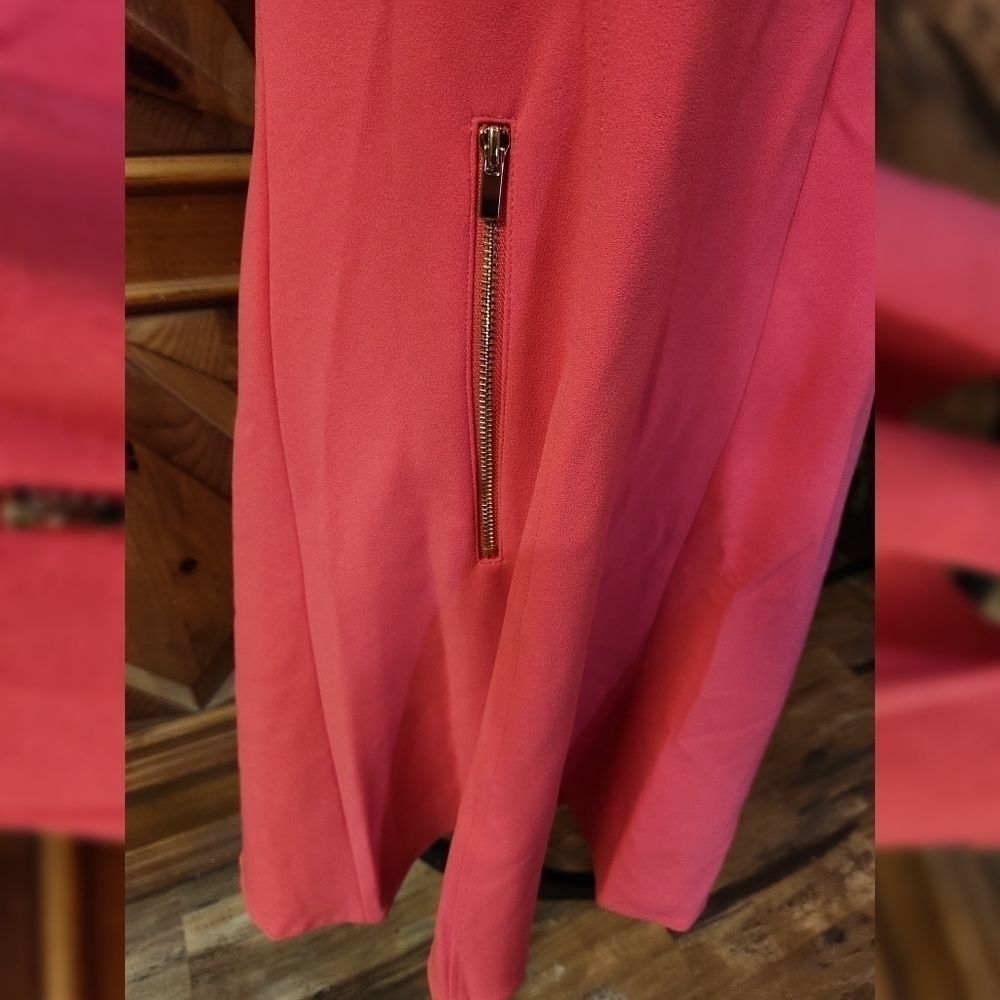 Marc New York Salmon Fit And Flare Dress Sz 12 - Picture 2 of 7
